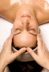 Soothing face shoulders and neck massage